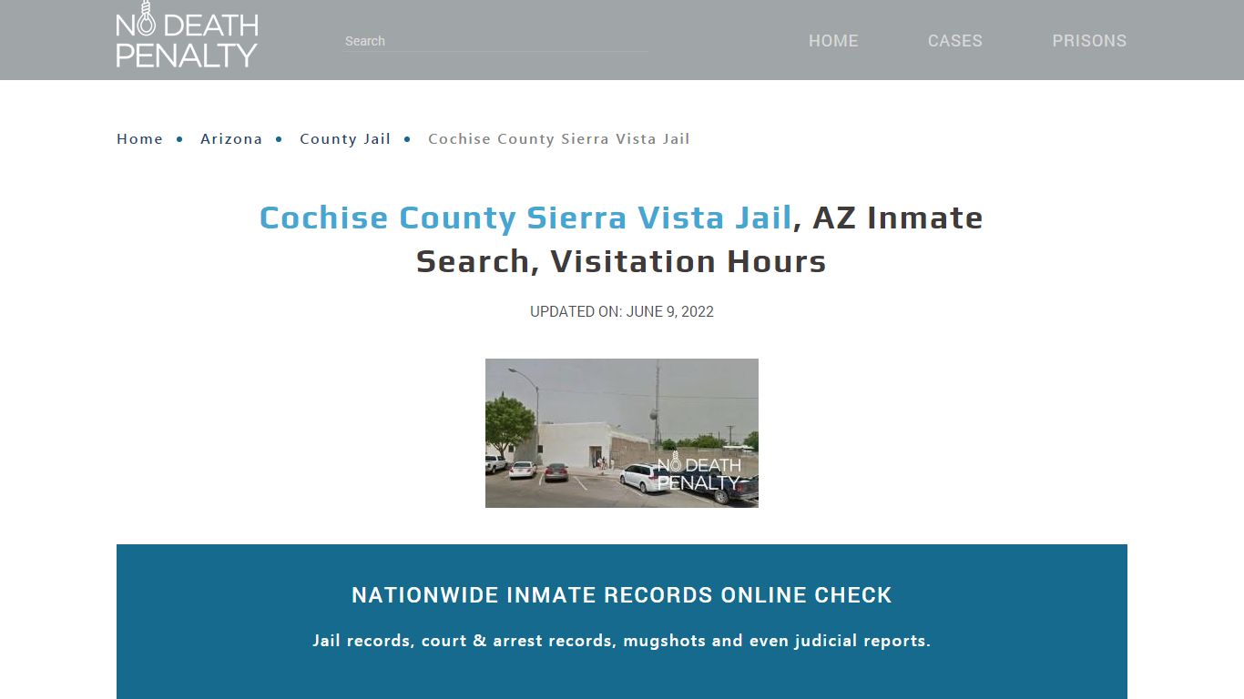 Cochise County Sierra Vista Jail, AZ Inmate Search ...