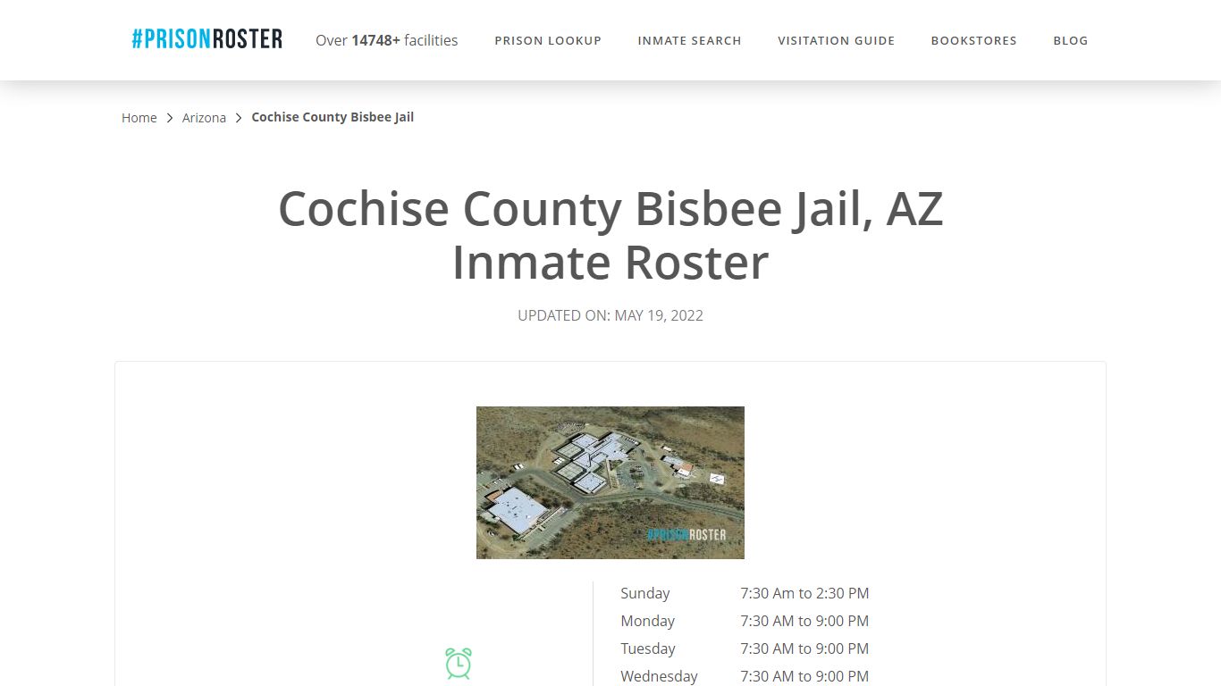 Cochise County Bisbee Jail, AZ Inmate Roster